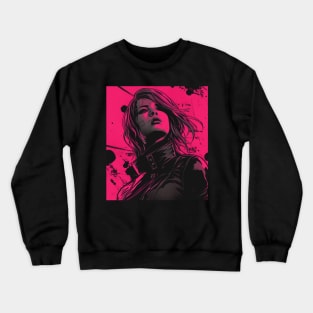 Yakuza Cyberpunk Girl Japanese Vaporwave Urban Style Crewneck Sweatshirt